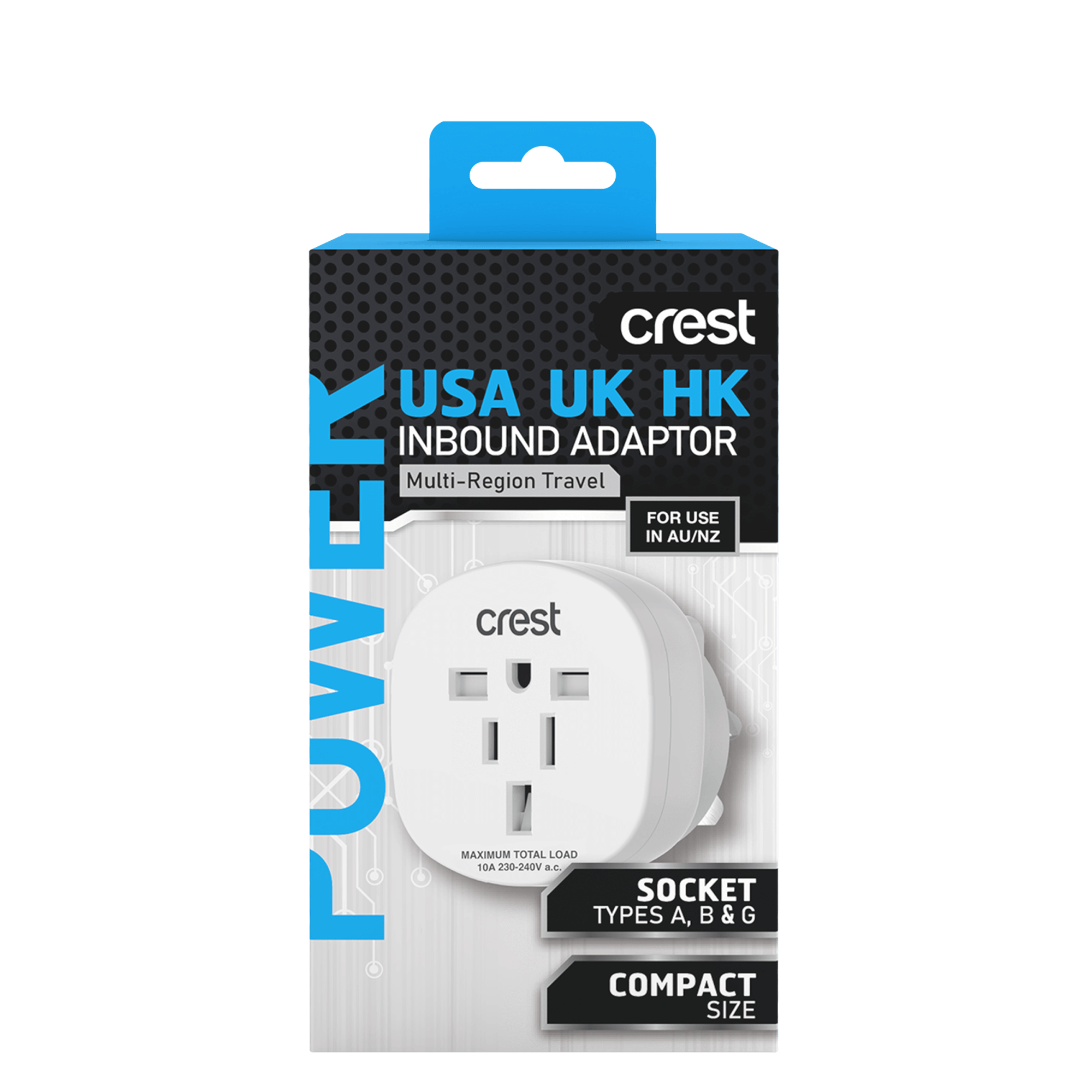 Crest Universal Travel Power Adaptor - AUS