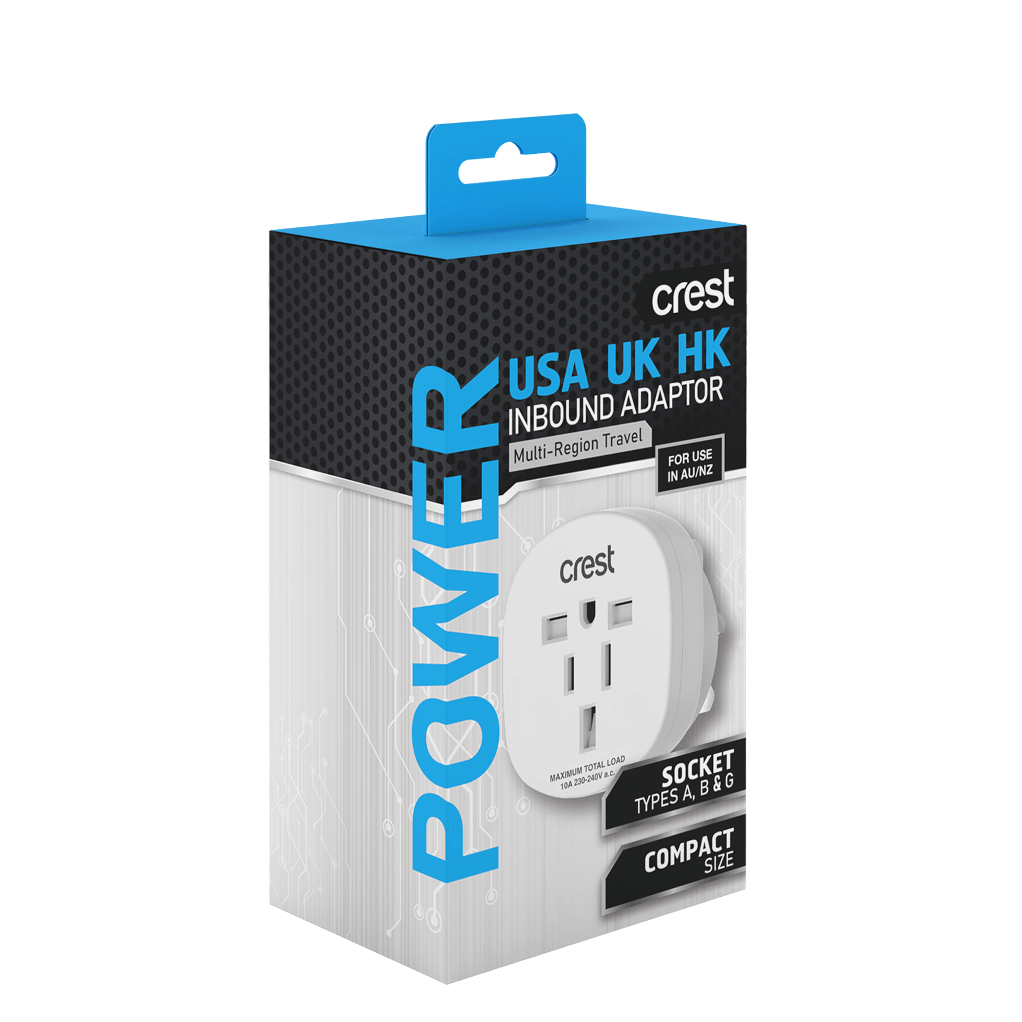 Crest Universal Travel Power Adaptor - AUS